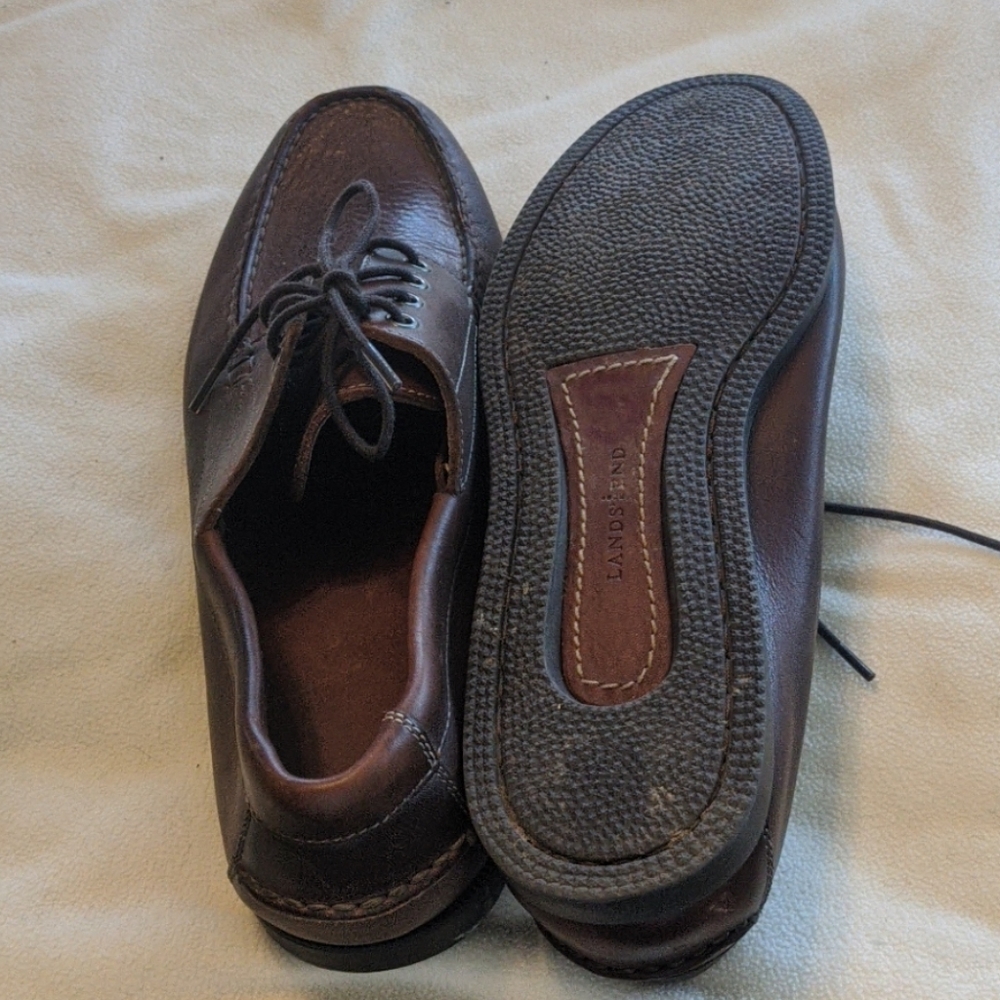 Lands end brown loafers size 10